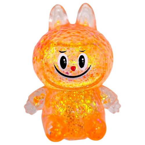 Антистрес жуйка-тягучка "Монстрик Лабубу" 10 см (ПОМАРАНЧЕВИЙ)