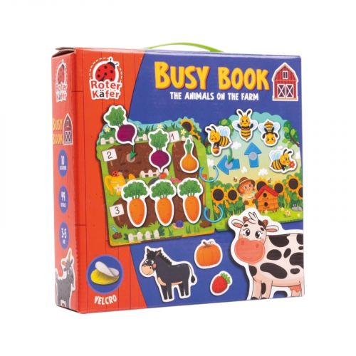 Гра розвиваюча з липучками. Бізі Бук. Тварини на фермі.