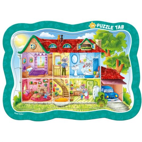 Гра розвиваюча, пазли-вкладинки "Домівка мишеняти"