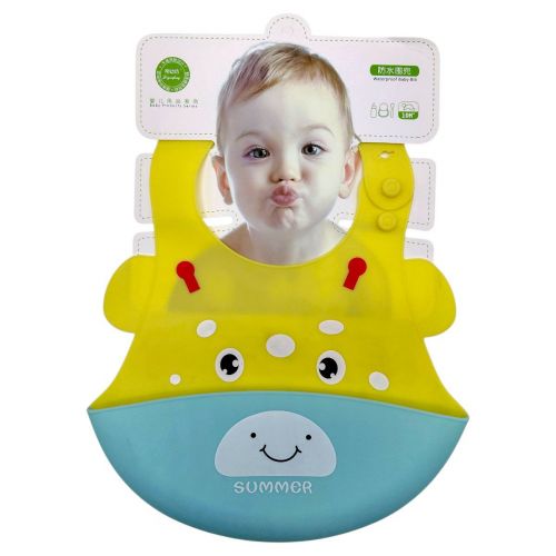 Слинявчик силіконовий (ЖОВТИЙ ЖИРАФ)