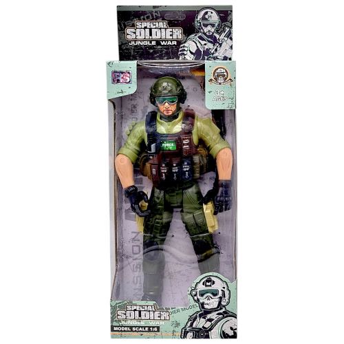 Ігрова фігурка "Солдат. JUNGLE WAR", 28 см, ЗЕЛЕНИЙ (ВИД 2)