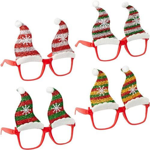 Окуляри новорічні "Шапка Ельфа" мікс