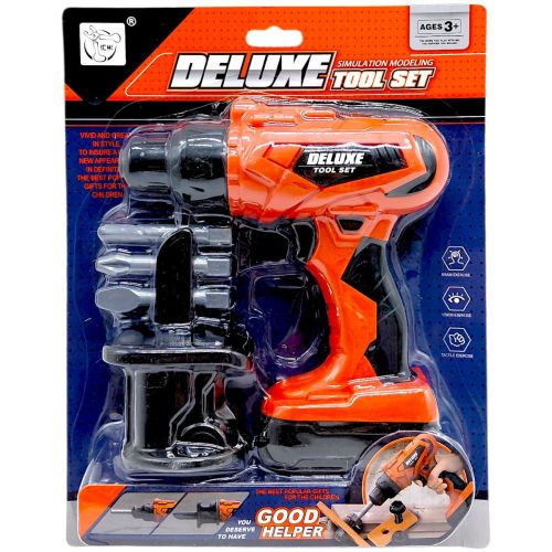 Шуруповерт з набором, на блістері р.28x22x5,5 см