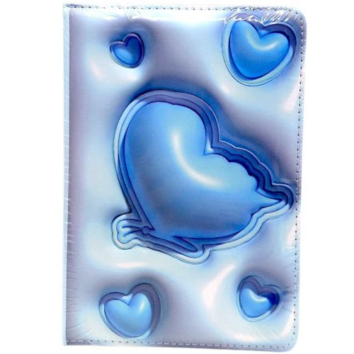 Блокнот 3D.Сердечки, ФОРМАТ А5 (БЛАКИТНИЙ)