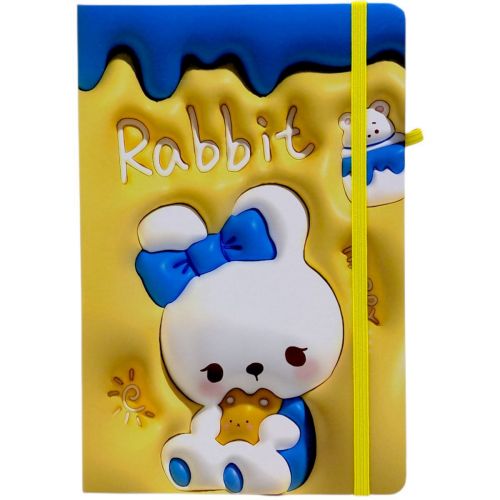 Блокнот "Кролик" тверда обкладинка, А5 (ЖОВТИЙ)
