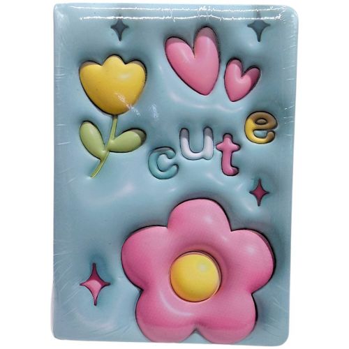 Блокнот 3D Квіти, формат а5 (МʼЯТНИЙ)