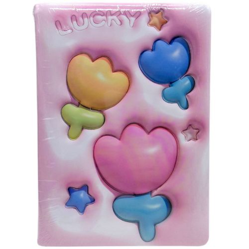 Блокнот 3D Квіти, формат а5 (РОЖЕВИЙ)