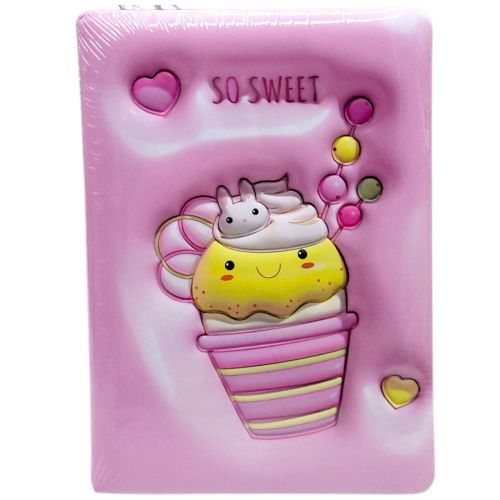 Блокнот 3D Тістечко (БЛІДО-РОЖЕВИЙ)