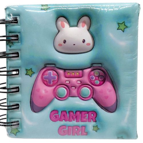 Блокнот 3D на пружині 10Х9,5 см "Кролик" (МʼЯТНИЙ)