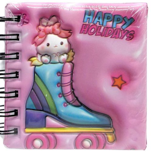 Блокнот 3D на пружині 10Х9,5 см "Кролик" (РОЖЕВИЙ)