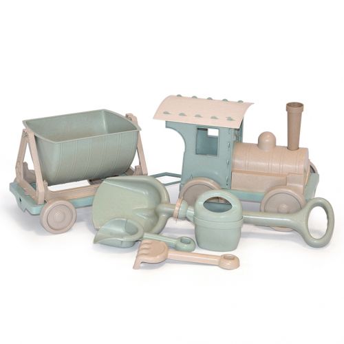 Поїзд-конструктор з пісочним набором №1 (75×25×25 см, рухомі елементи)