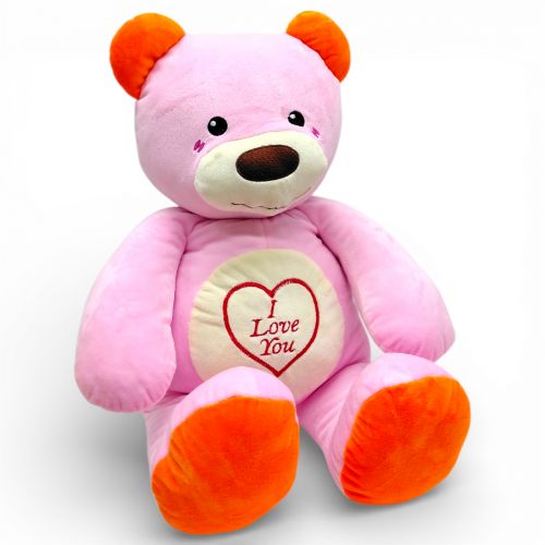 Мʼяка іграшка "Ведмідь Ласун", 43 см (РОЖЕВИЙ)
