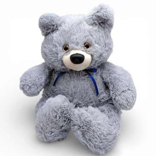 Мʼяка іграшка Ведмедик 50 см (СІРИЙ)