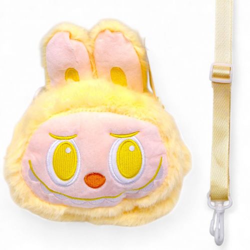 Мяка іграшка-сумочка "LABUBU/ЛАБУБУ" (ЖОВТИЙ)