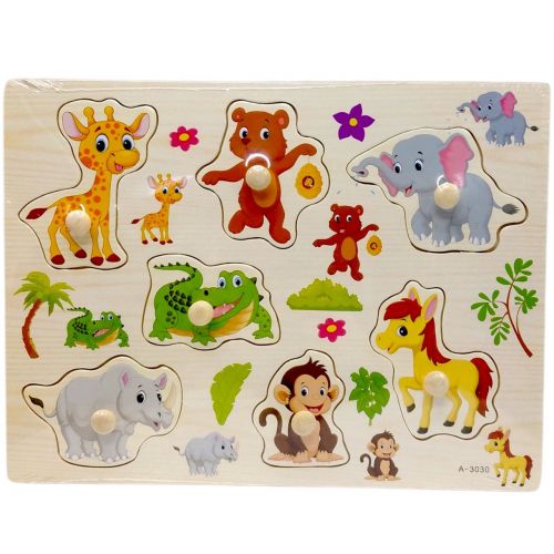 Вкладиші дерев'яні, 30х22.5 см (ТВАРИНИ ВИД 1)