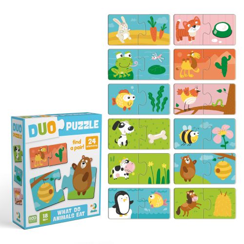 Пазл ДУО «Хто що їсть»