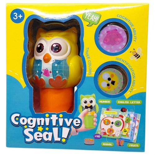 Набір печаток "СОВА" в коробці  (ЖОВТИЙ)