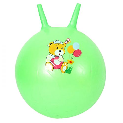 М'яч для фітнесу діаметр 35 см, висота з вушками 40 см, у пакеті (ЗЕЛЕНИЙ)