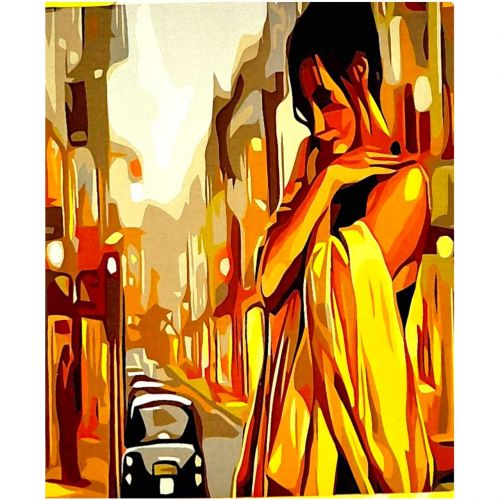 Картина по номерах "Вогнi великого мiста" 40*50 см