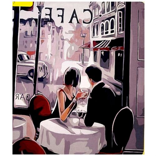 Картина по номерах "Парижське кафе" 40*50 см