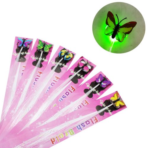Набір прикрас "Метелики", пасмо, підсвічування, ефект перливання (мікс видів)