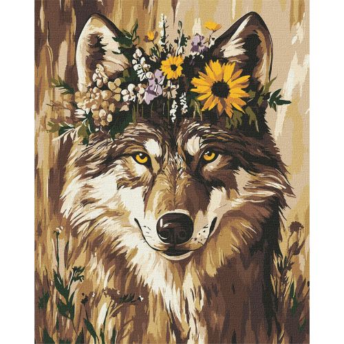 Картина по номерах "Гарна вовчиця" 40х50см