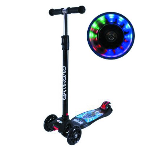 Самокат дитячий 4-х коліс. MAXI, колеса PU світяться (ЧОРНИЙ)