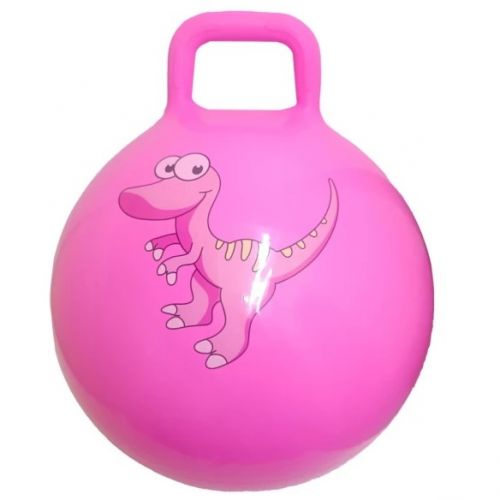 Мяч для фітнесу "Динозавр" 45см, 380 грам (рожевий)