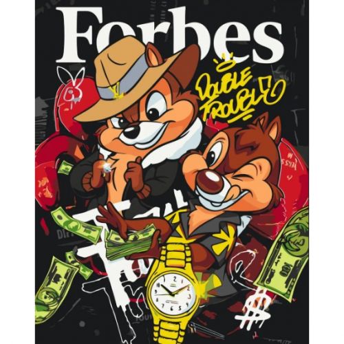 Картина за номерами "Чіп і Дейл спішать на допомогу" 40*50 см