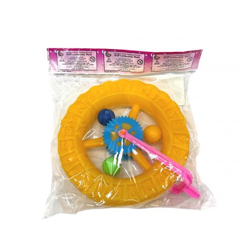 Каталка-колесо, в пакеті (ЖОВТА)