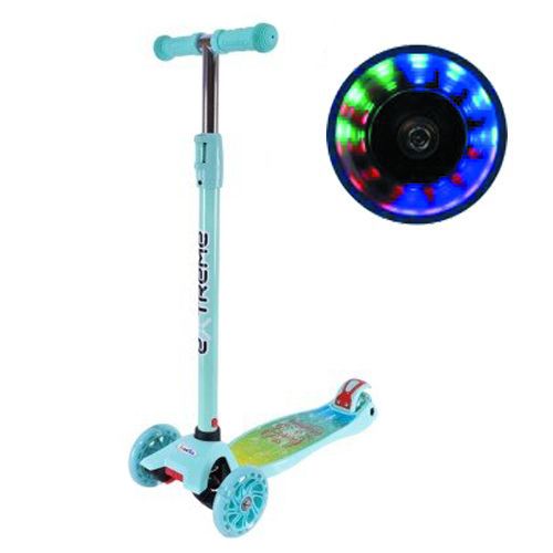 Самокат дитячий 4-х коліс. MAXI, колеса PU світяться (БІРЮЗОВИЙ)