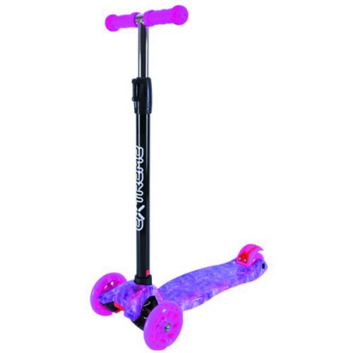 Самокат дитячий 4-х коліс. MAXI, колеса PU світяться, пакет "Космос" (РОЖЕВИЙ)