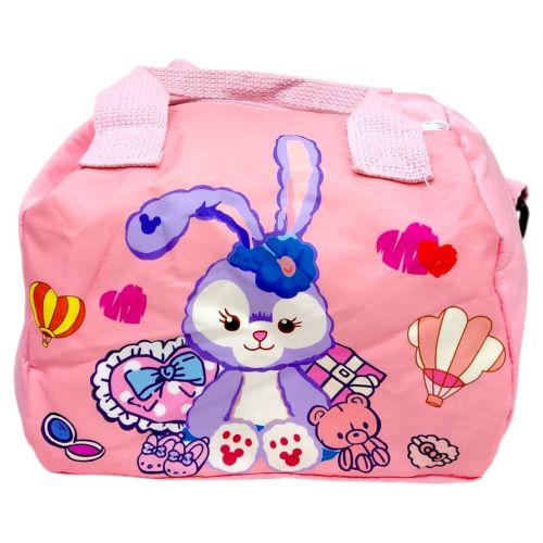 Сумочка текстильна, одне відділення, знімний регульований ремінець (РОЖЕВА)