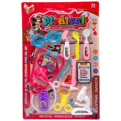 Лікар набір на планшетці (ЧЕРВОНИЙ)