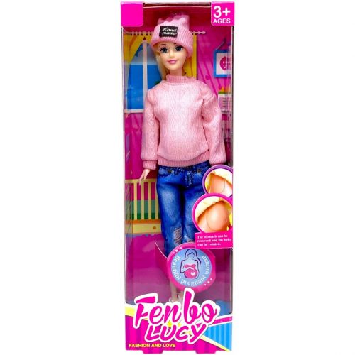 Лялька вагітна "Fenbo Lucy" 29 см (РОЖЕВА)