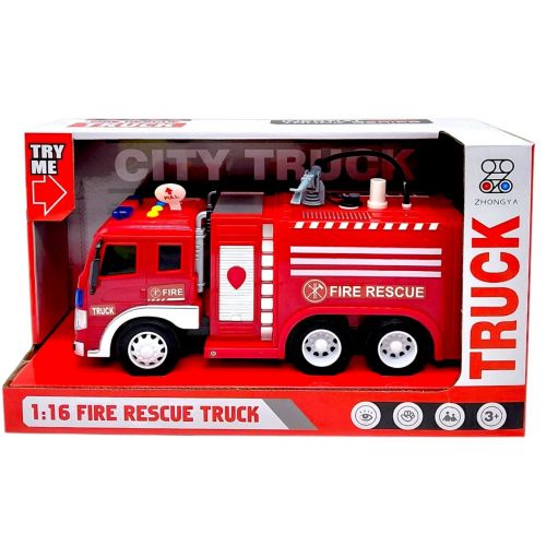 Машина на батарейках "Пожежна машина" (світло, звук, бризкає водою) 32*11,5*18,5 см