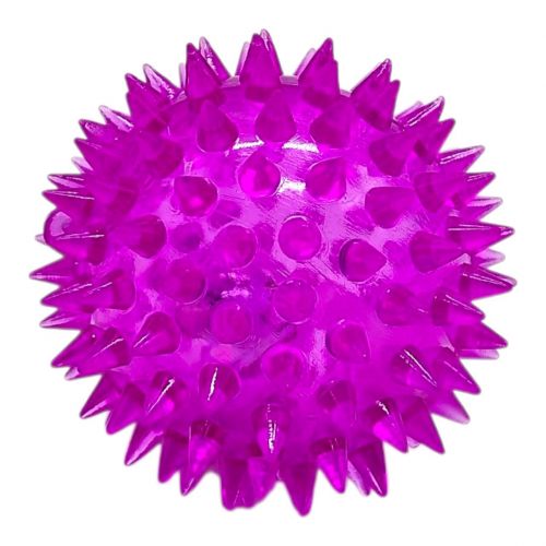 Мʼяч-їжачок гумовий зі світлом (ФІОЛЕТОВИЙ)