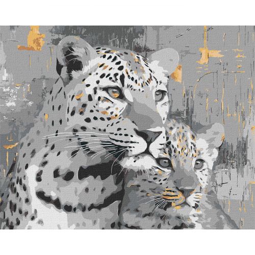 Картина по номерах з фарбами металік "Золоті джунглі" 40х50см