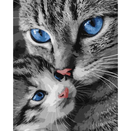 Картина по номерах "Муркотлива мама" 40х50см