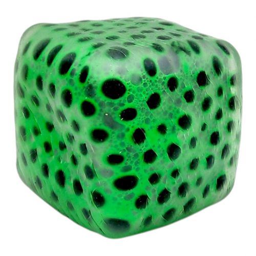 Антистрес YabbaDabba "Неоновий куб з кульками" 6см (ЗЕЛЕНИЙ)