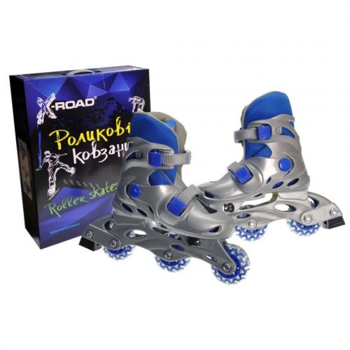Ролики X-ROAD розсувні сині, розмір S (31-34) PW120 р.44*36*11,5см