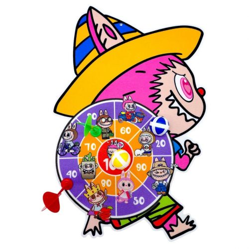 Дартс герой LABUBU, 2 кульки, 2 дротики, мішень, гачок, в пакеті