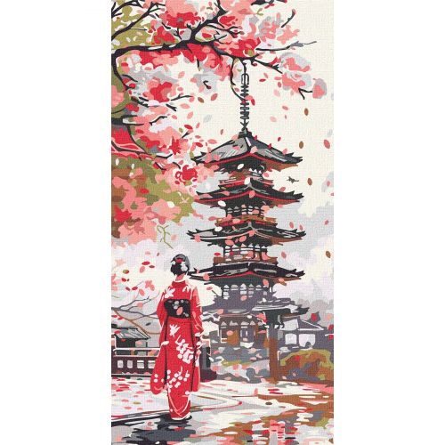 Картина по номерах "Десь у Японії" 40х80см