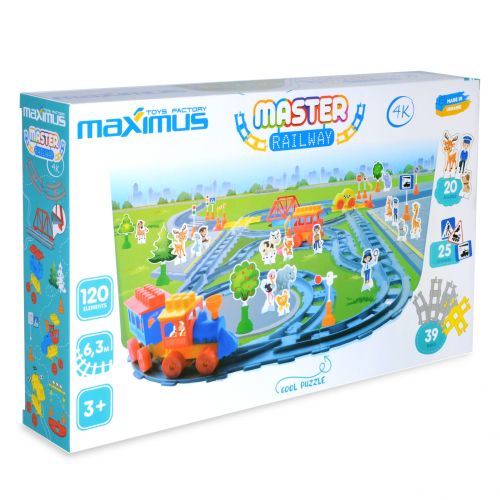 Конструктор "Майстер. Залізниця", 120 елементів