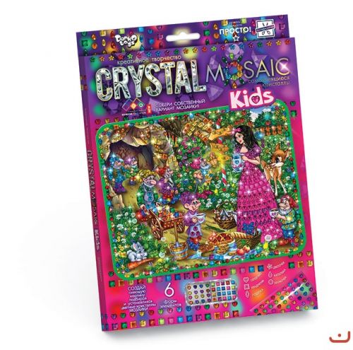 Набір для креативної творчості "CRYSTAL MOSAIC KIDS", "Білосніжка"