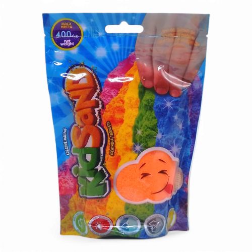 Кінетичний пісок "KidSand" помаранчевий, в пакеті, 400 г